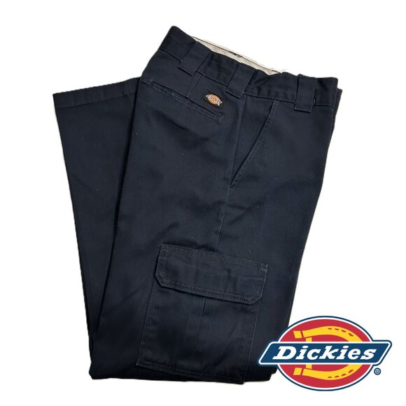 Dickies Other - Mens Dickies Relaxed Straight Leg Cargo Work Casual Pants 32Wx32L Dark Navy